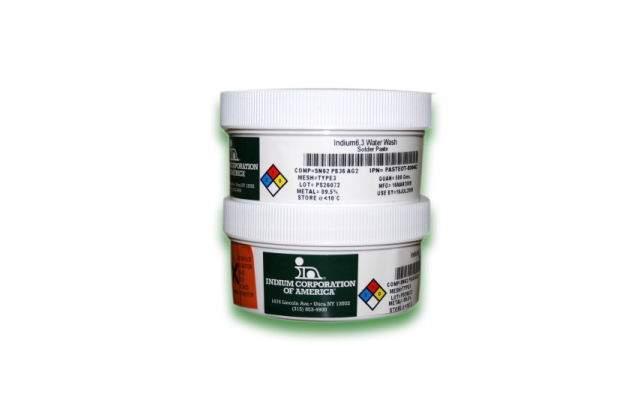 Indium 3.2 бессвинцовая водосмываемая паста паяльная, тип 3, SAC305, банка 500 г